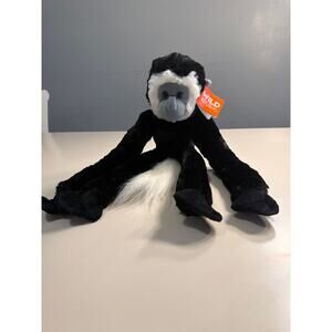 Wild republic Colobus hanging monkey with Velcro on the hands and feet 21”